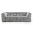 Canapé 3 places en polyester avec pouf