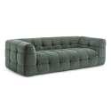 Canapé 3 places en polyester avec pouf