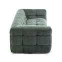 Canapé 3 places en polyester avec pouf