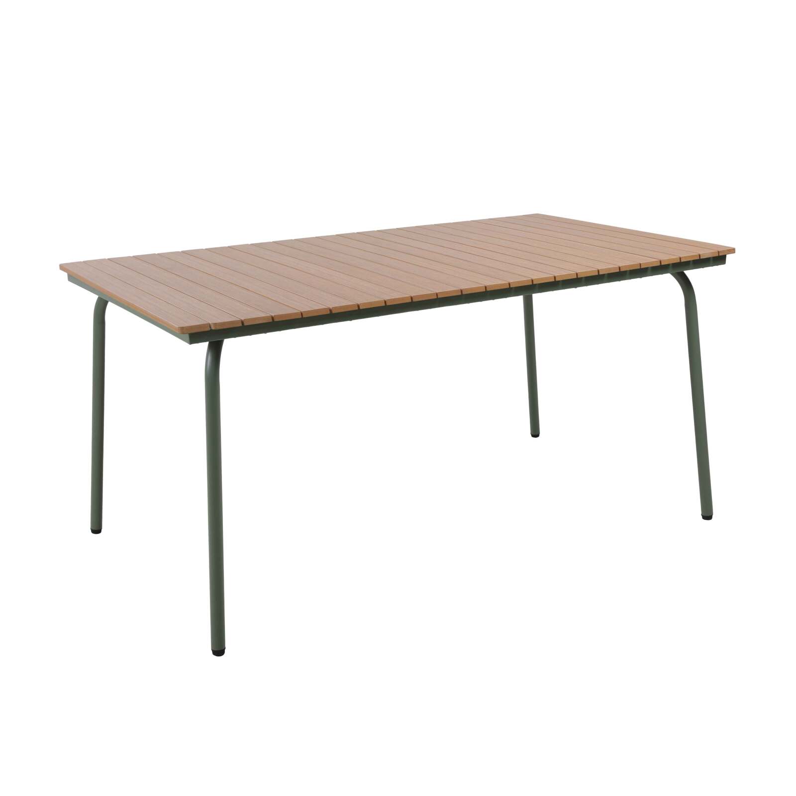 Table de jardin rectangulaire 160 x 90 cm en acier et polywood