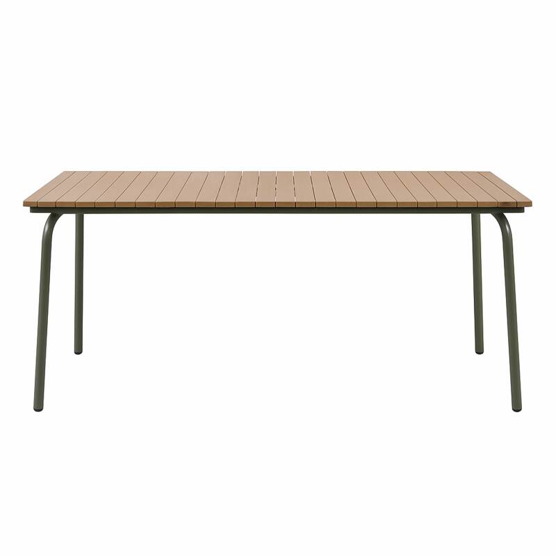 Table de jardin rectangulaire 160 x 90 cm en acier et polywood