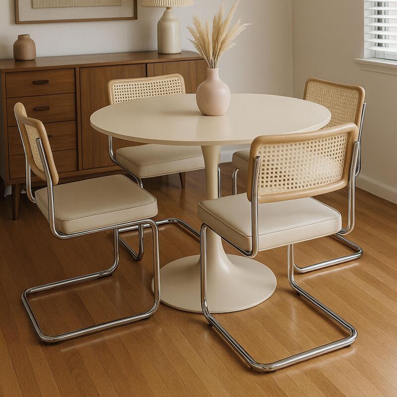 Lot de 2 chaises en acier et velours