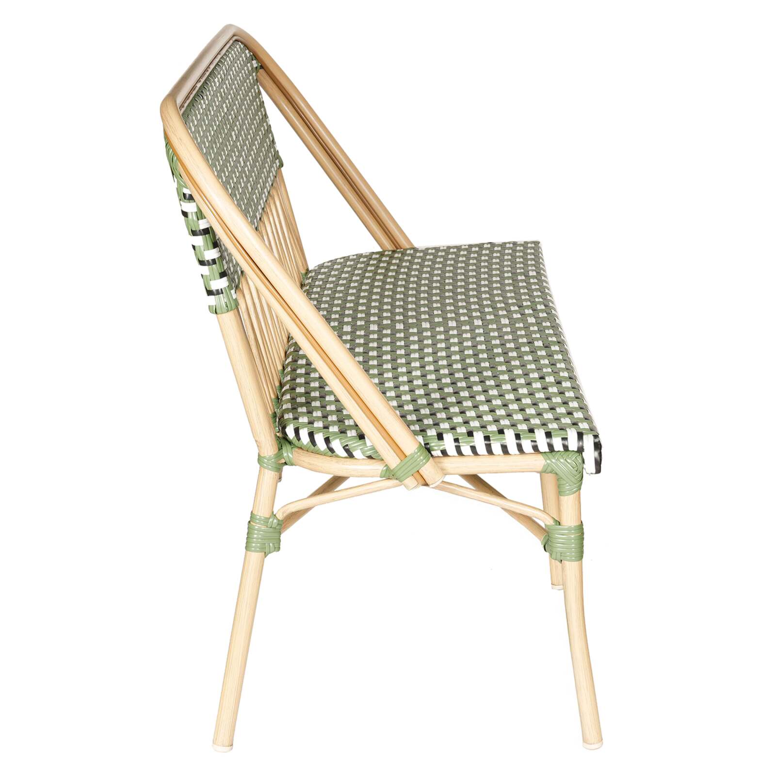 Banc de jardin en alumunium et rotin synthétique  Banc de jardin en alumunium et rotin synthétique