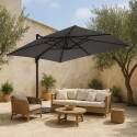 Toile pour parasol déporté CASERTA 4x3m 250g/m2 - Ambiance