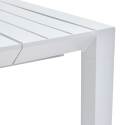 Table de jardin extensible en aluminium 52/260x100 cm et 10 chaises en textilène