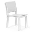 Table de jardin extensible en aluminium 52/260x100 cm et 10 chaises en textilène