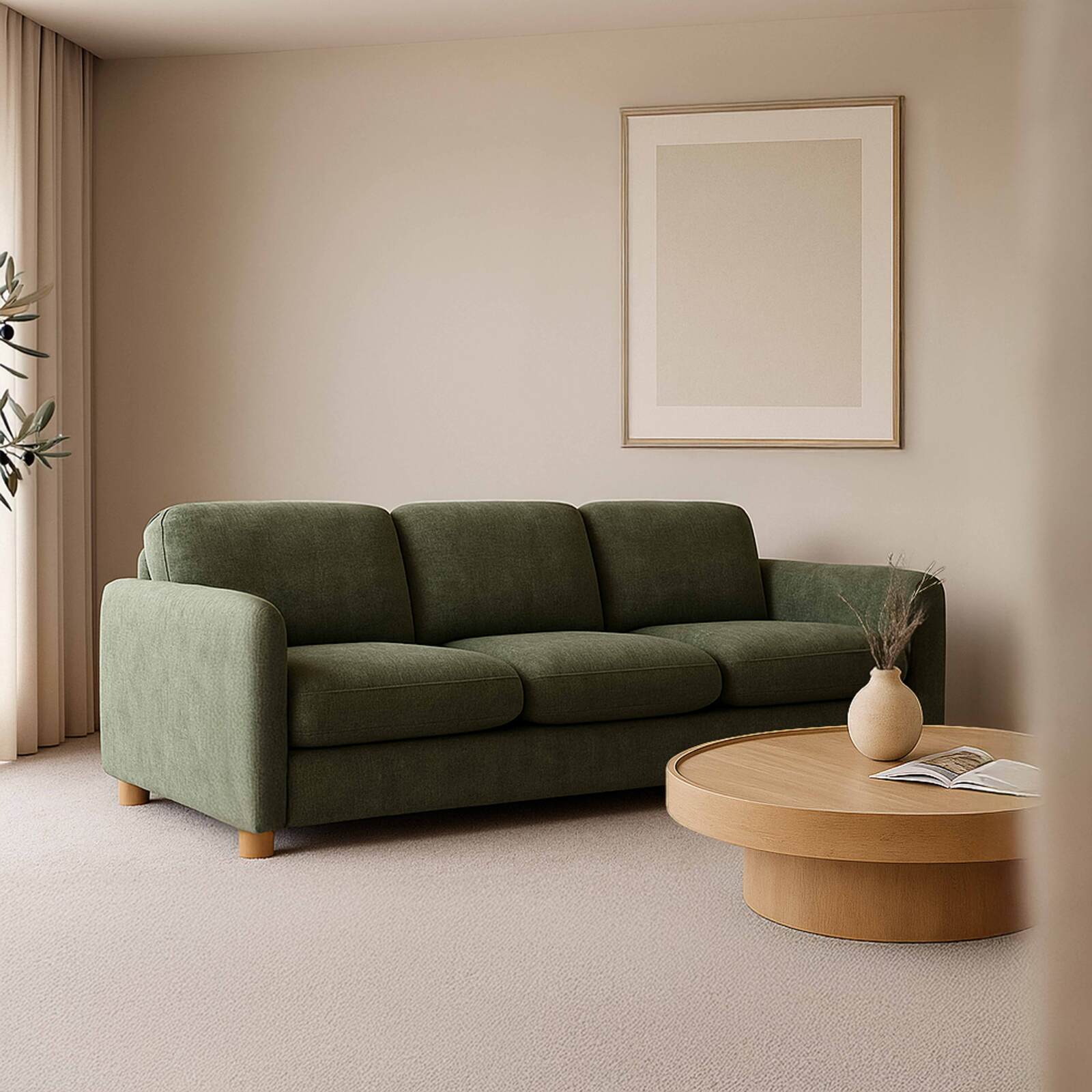 Canapé en tissu 3 places FSC®