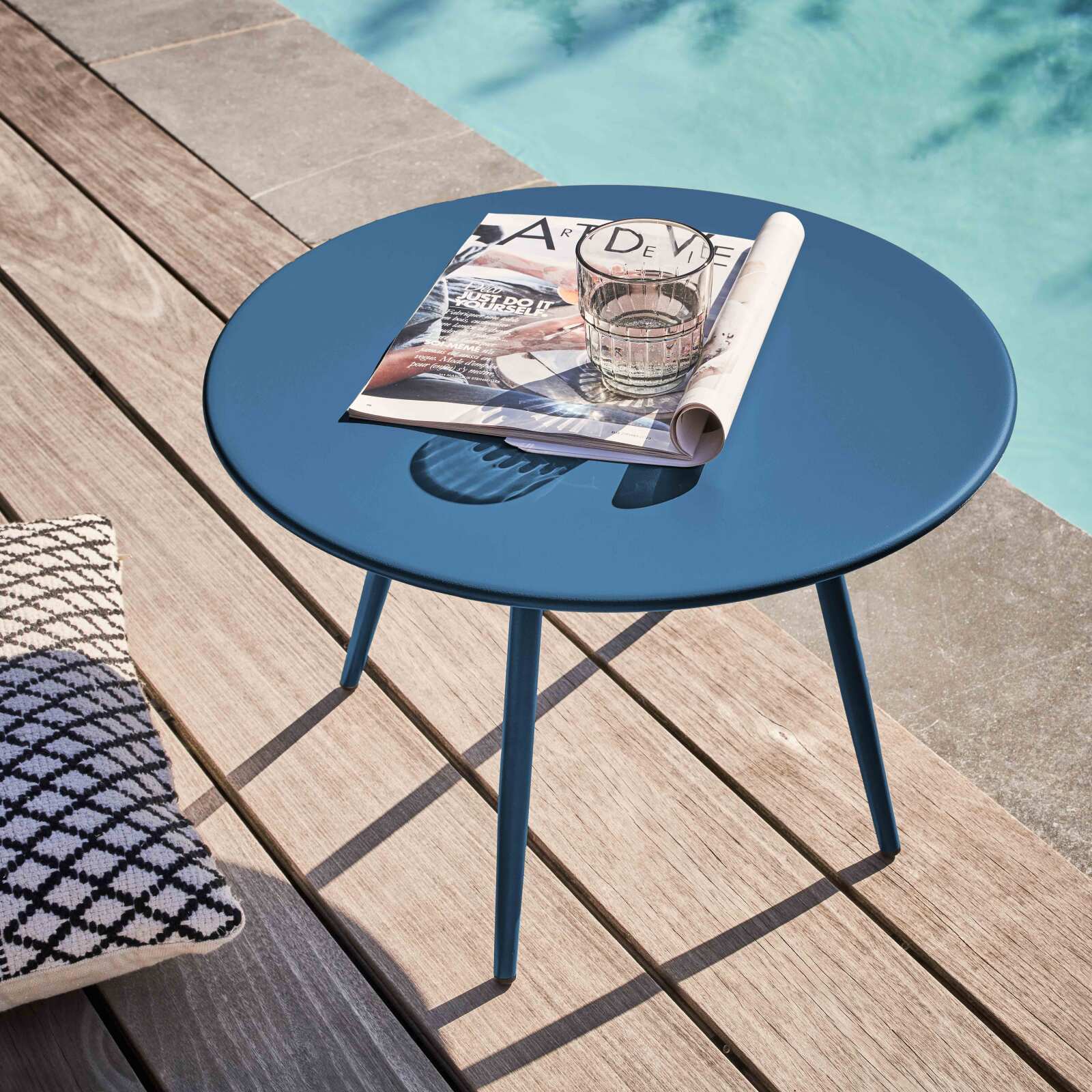 Table basse de jardin ronde Ø50 x 34 cm