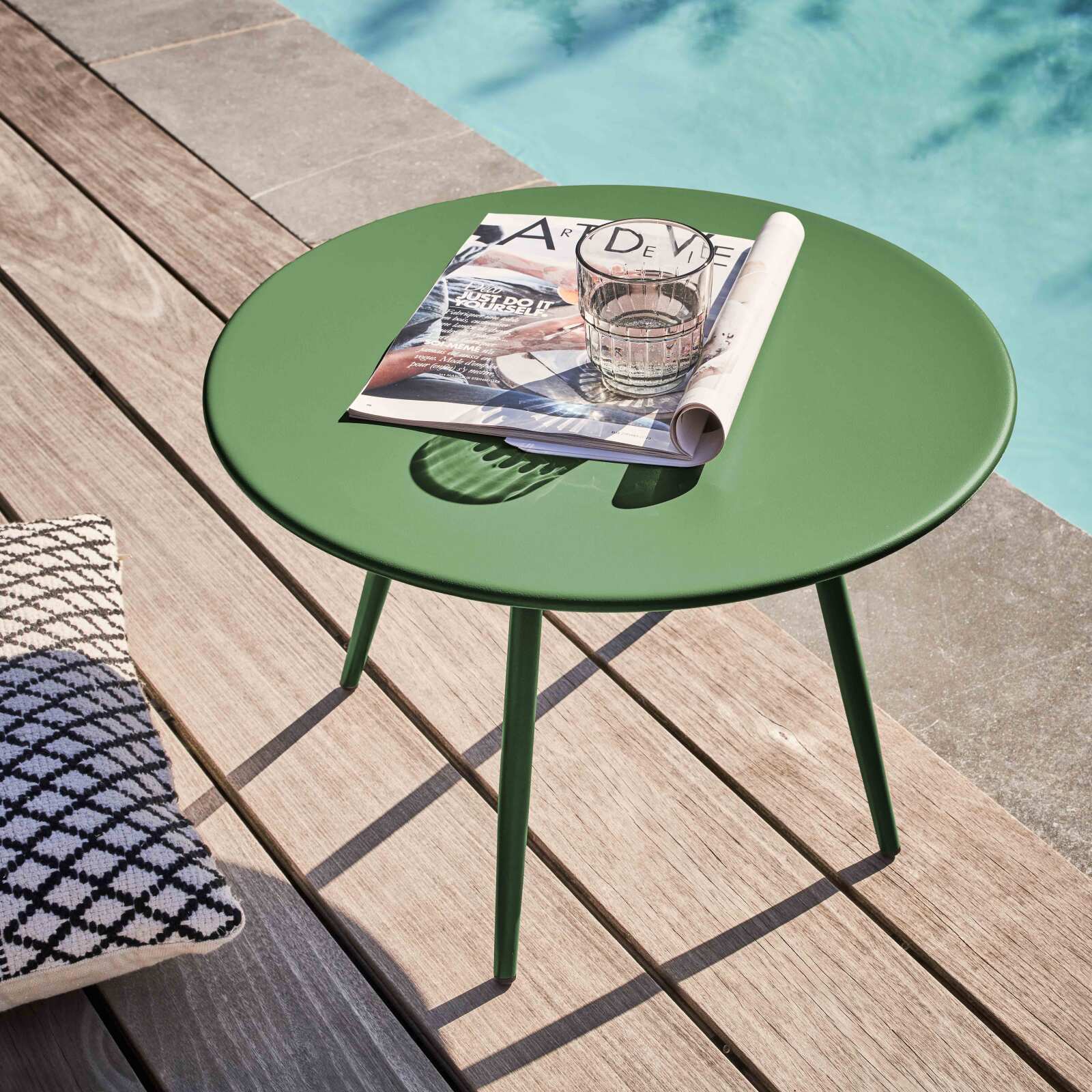 Table basse de jardin ronde Ø50 x 34 cm