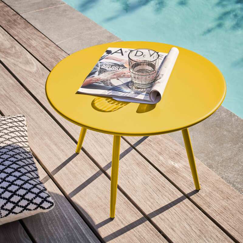 Table basse de jardin ronde Ø50 x 34 cm