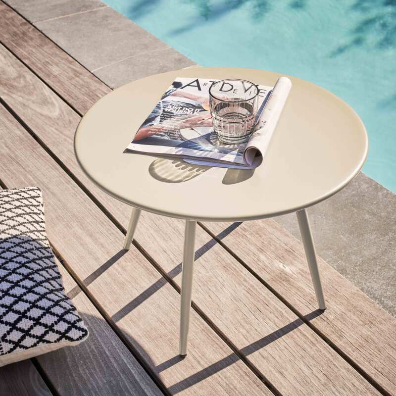 Table basse de jardin ronde Ø50 x 34 cm