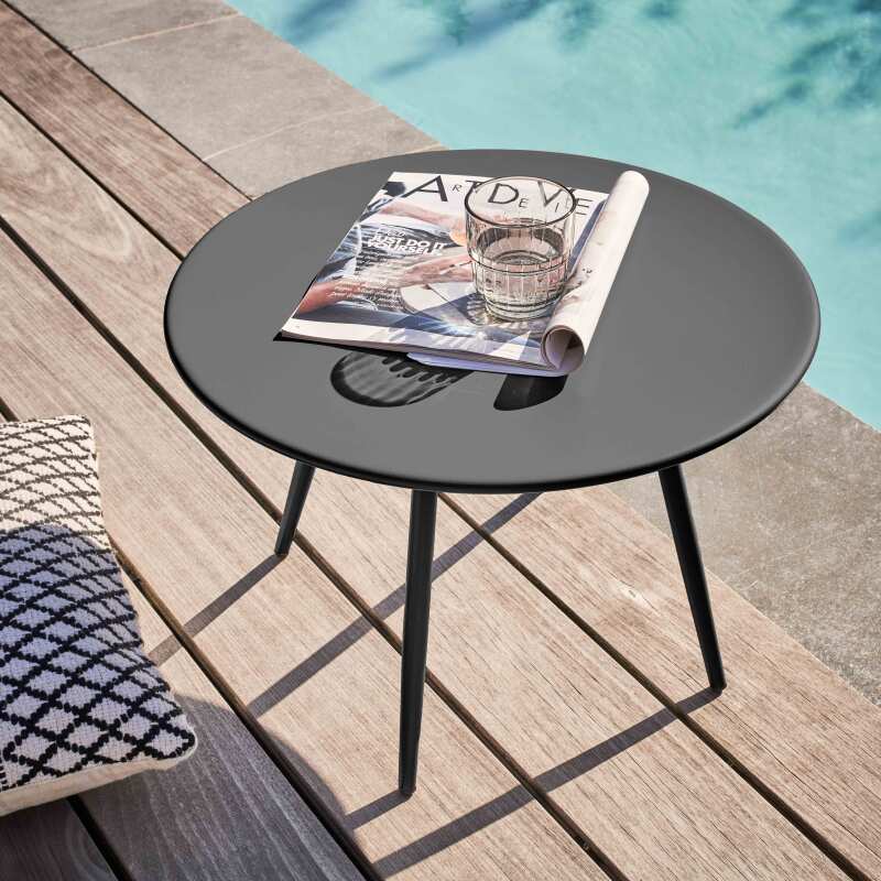 Table basse de jardin ronde Ø50 x 34 cm