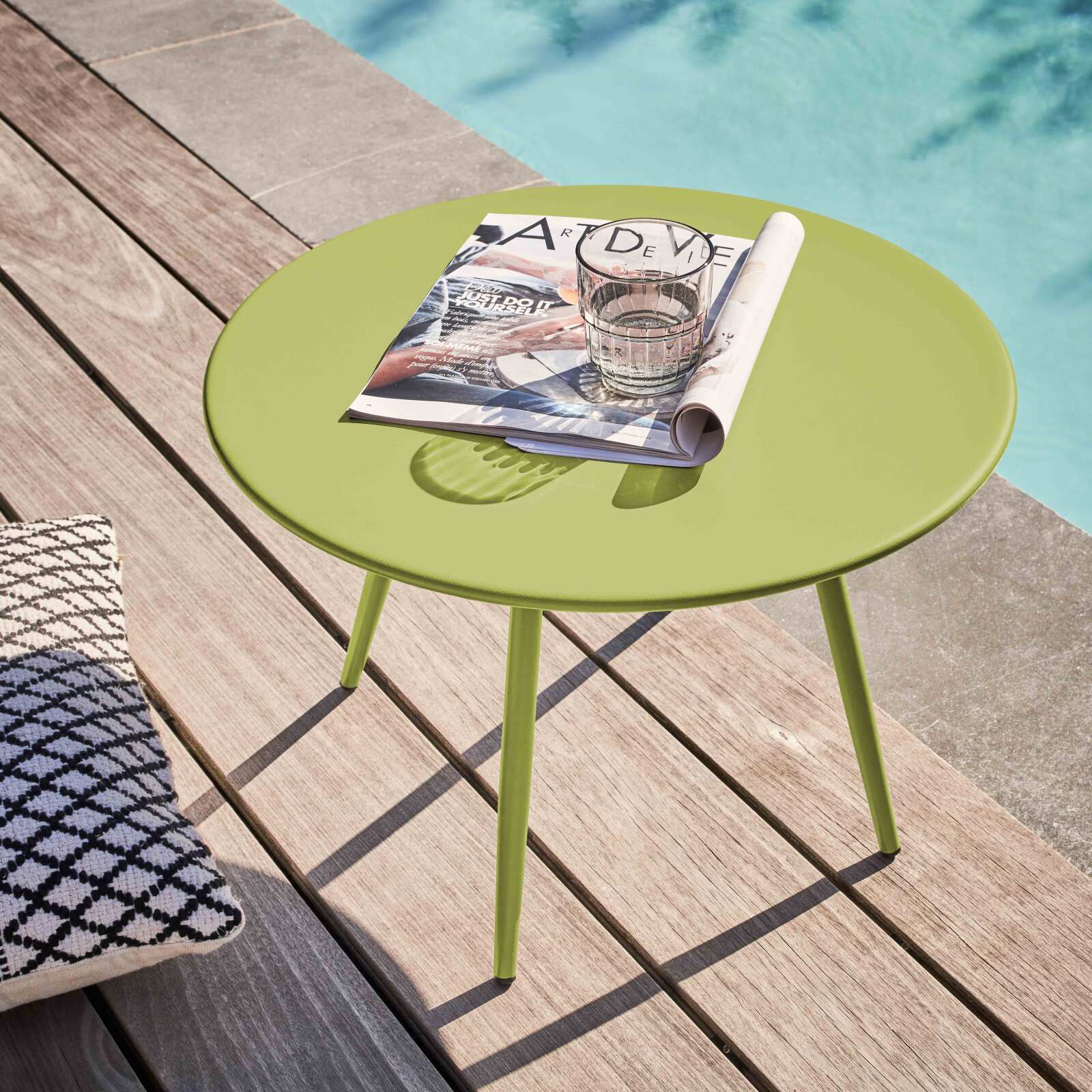 Table basse de jardin ronde Ø50 x 34 cm