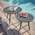 Table basse de jardin ronde Ø40 x 29,5 cm