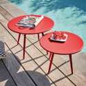 Table basse de jardin ronde Ø40 x 29,5 cm