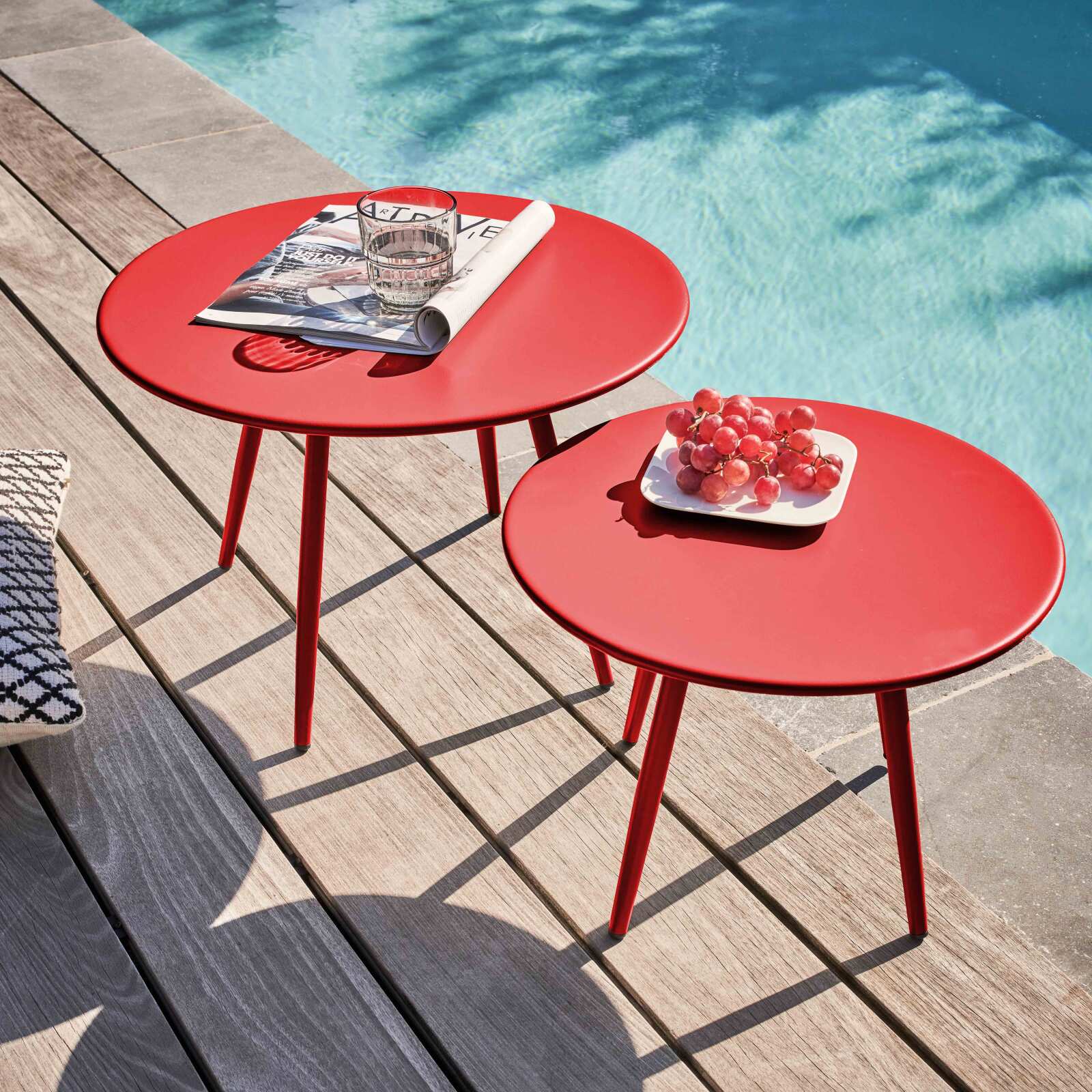 Table basse de jardin ronde Ø40 x 29,5 cm