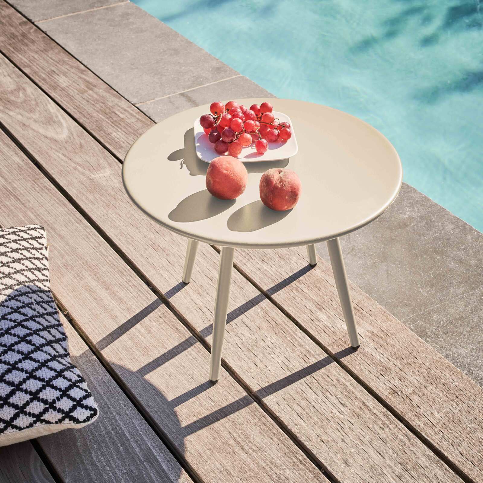 Table basse de jardin ronde Ø40 x 29,5 cm