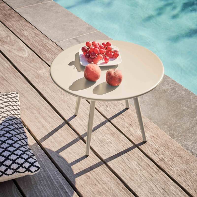 Table basse de jardin ronde Ø40 x 29,5 cm