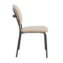 Lot de 2 chaises en acier et tissu