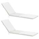 Lot de 2 matelas pour bain de soleil unis