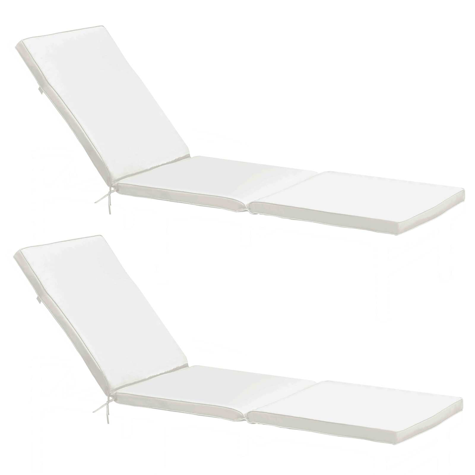 Lot de 2 matelas pour bain de soleil unis