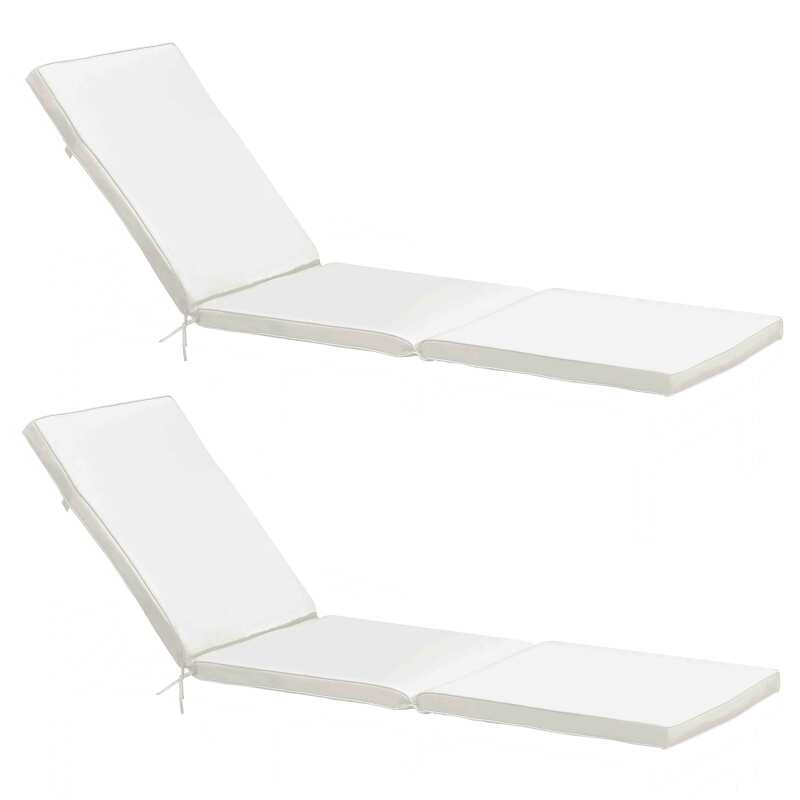 Lot de 2 matelas pour bain de soleil unis