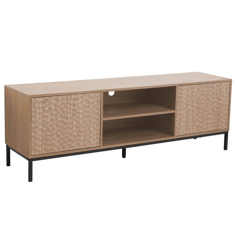 Meuble TV 160 cm en mélaminé 