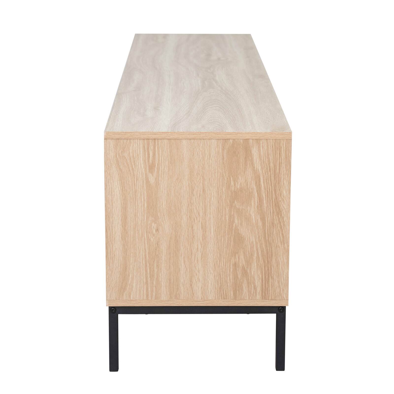 Meuble TV 160 cm en mélaminé 