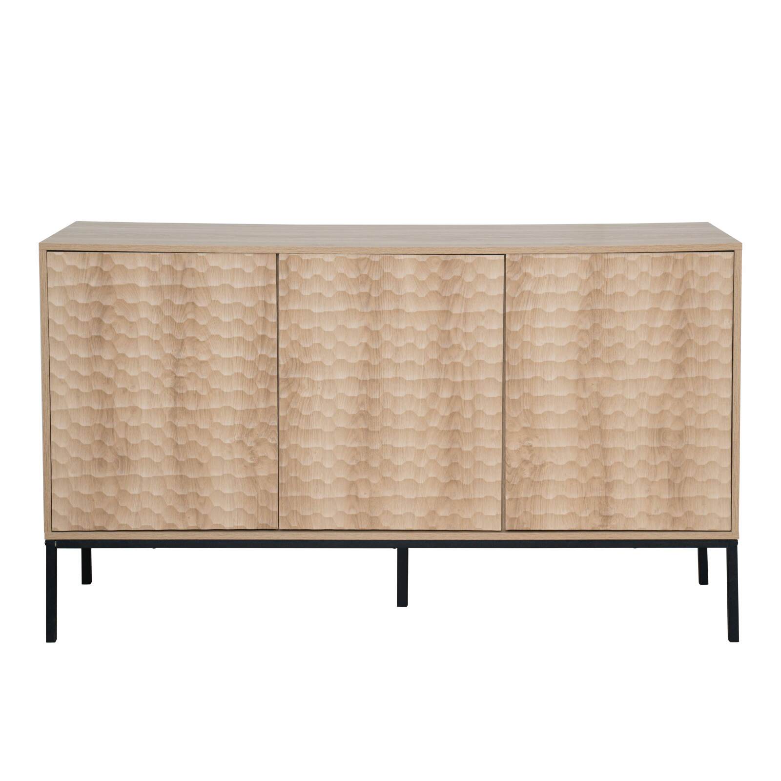 Buffet en mélaminé 3 portes 147 cm 