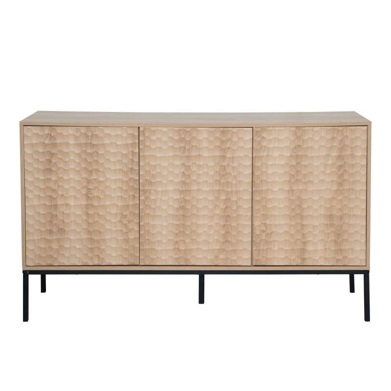 Buffet en mélaminé 3 portes 147 cm 