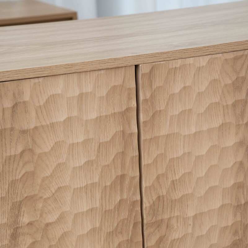 Buffet en mélaminé 3 portes 147 cm 