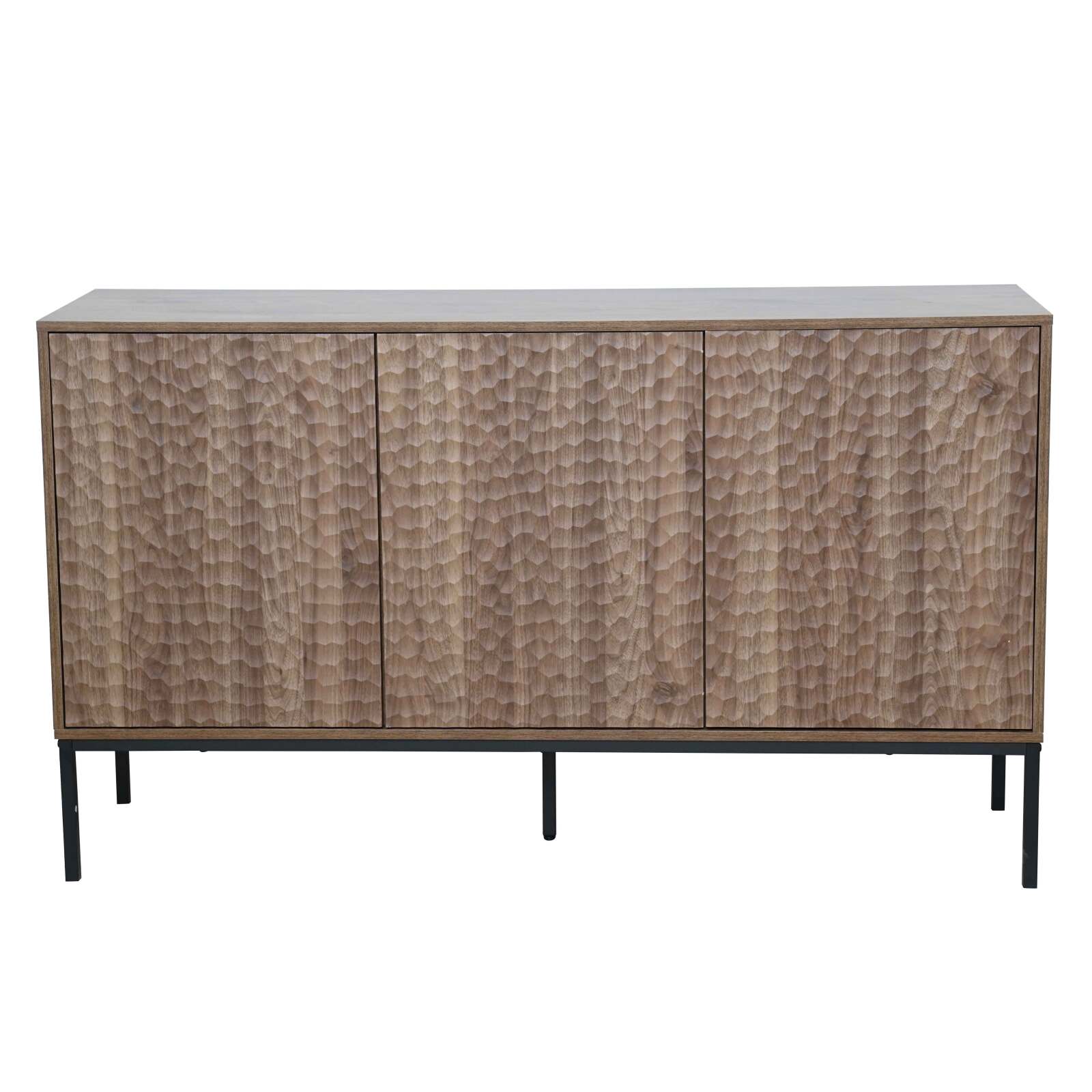 Buffet en mélaminé 3 portes 147 cm 