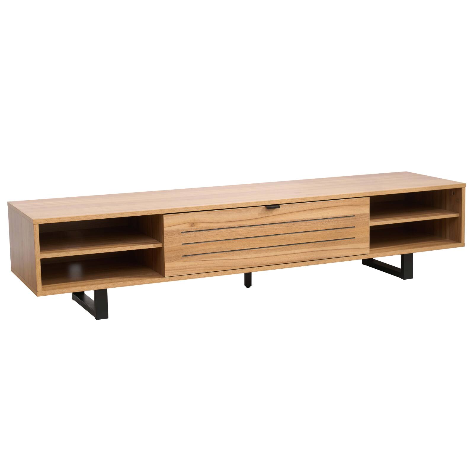 Meuble TV 160 cm en effet bois 