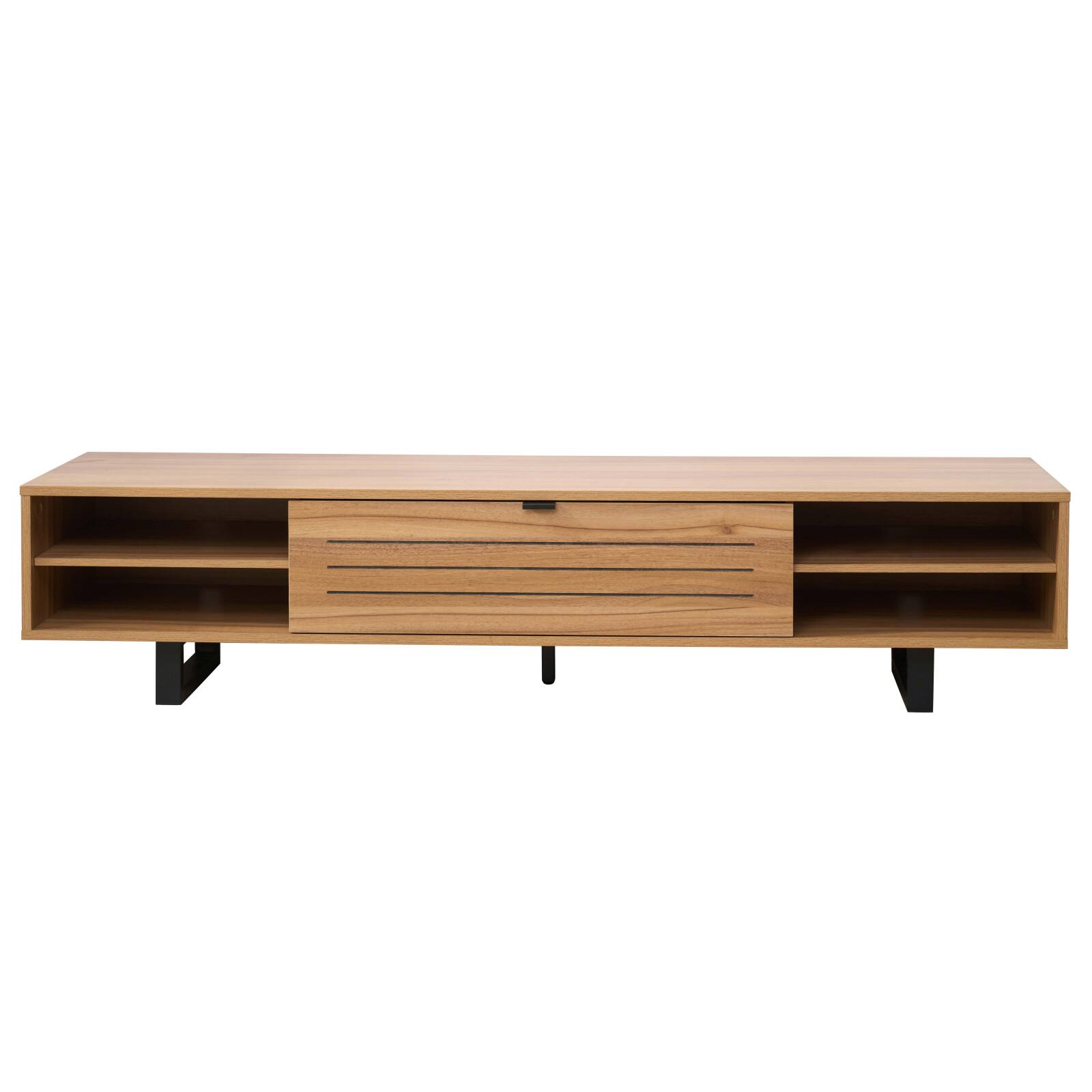 Meuble TV 160 cm en effet bois 