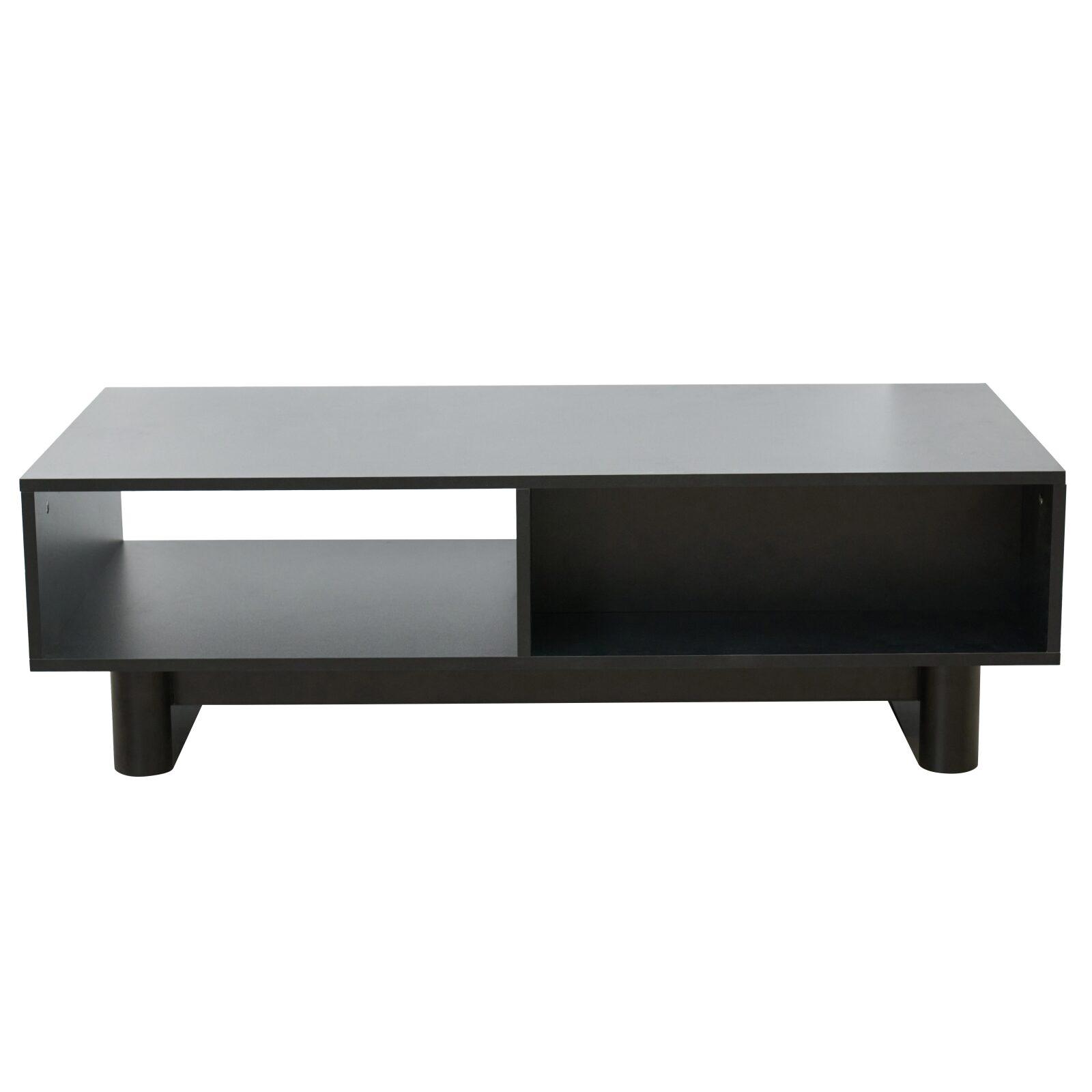 Table basse en mélaminé rectangulaire 120x60x38,5 cm