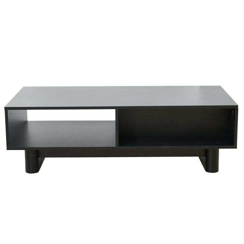 Table basse en mélaminé rectangulaire 120x60x38,5 cm