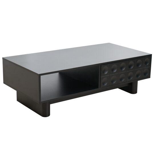 Table basse en mélaminé rectangulaire 120x60x38,5 cm