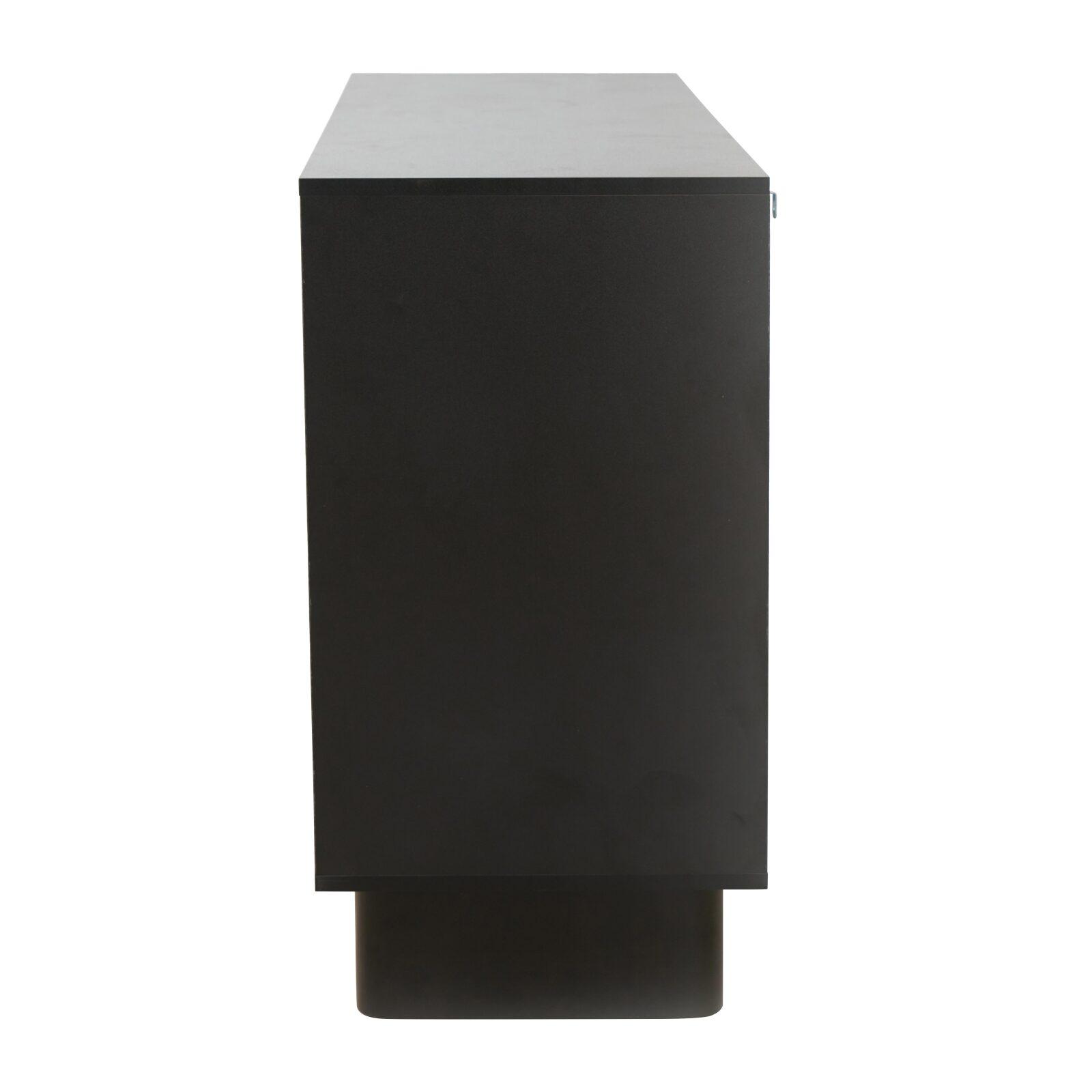 Buffet en mélaminé 3 portes 124 cm 