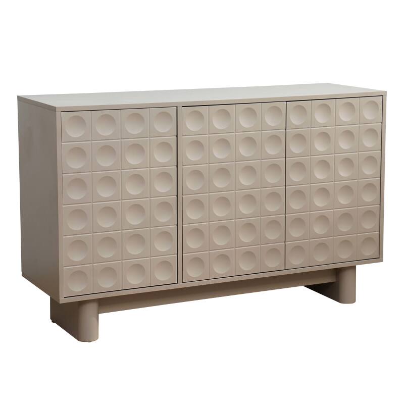 Buffet en mélaminé 3 portes 124 cm 