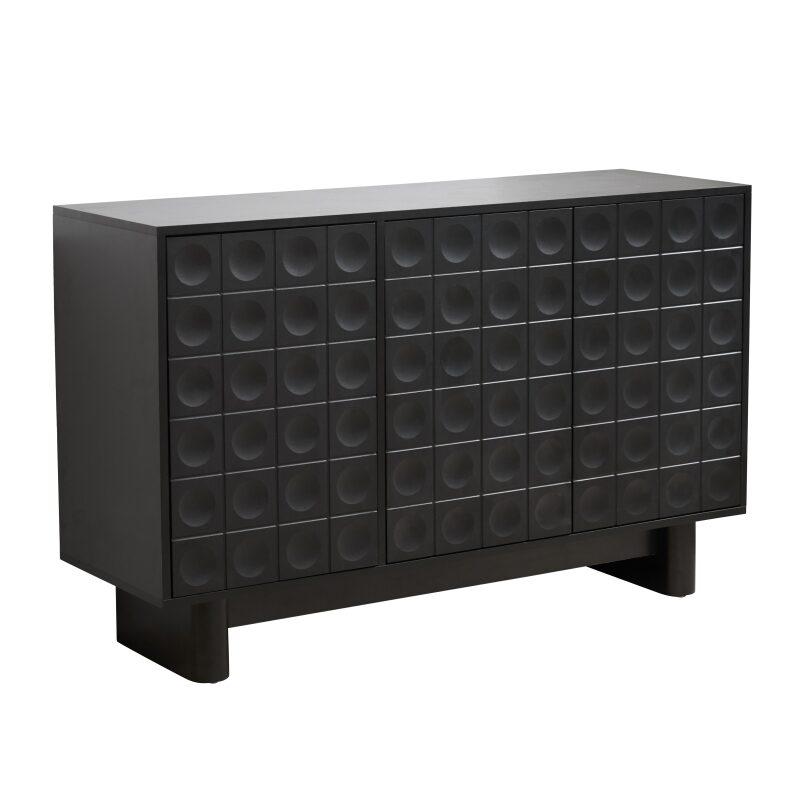 Buffet en mélaminé 3 portes 124 cm 