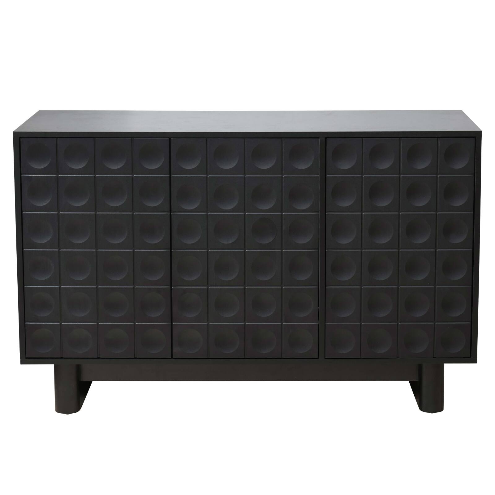 Buffet en mélaminé 3 portes 124 cm 