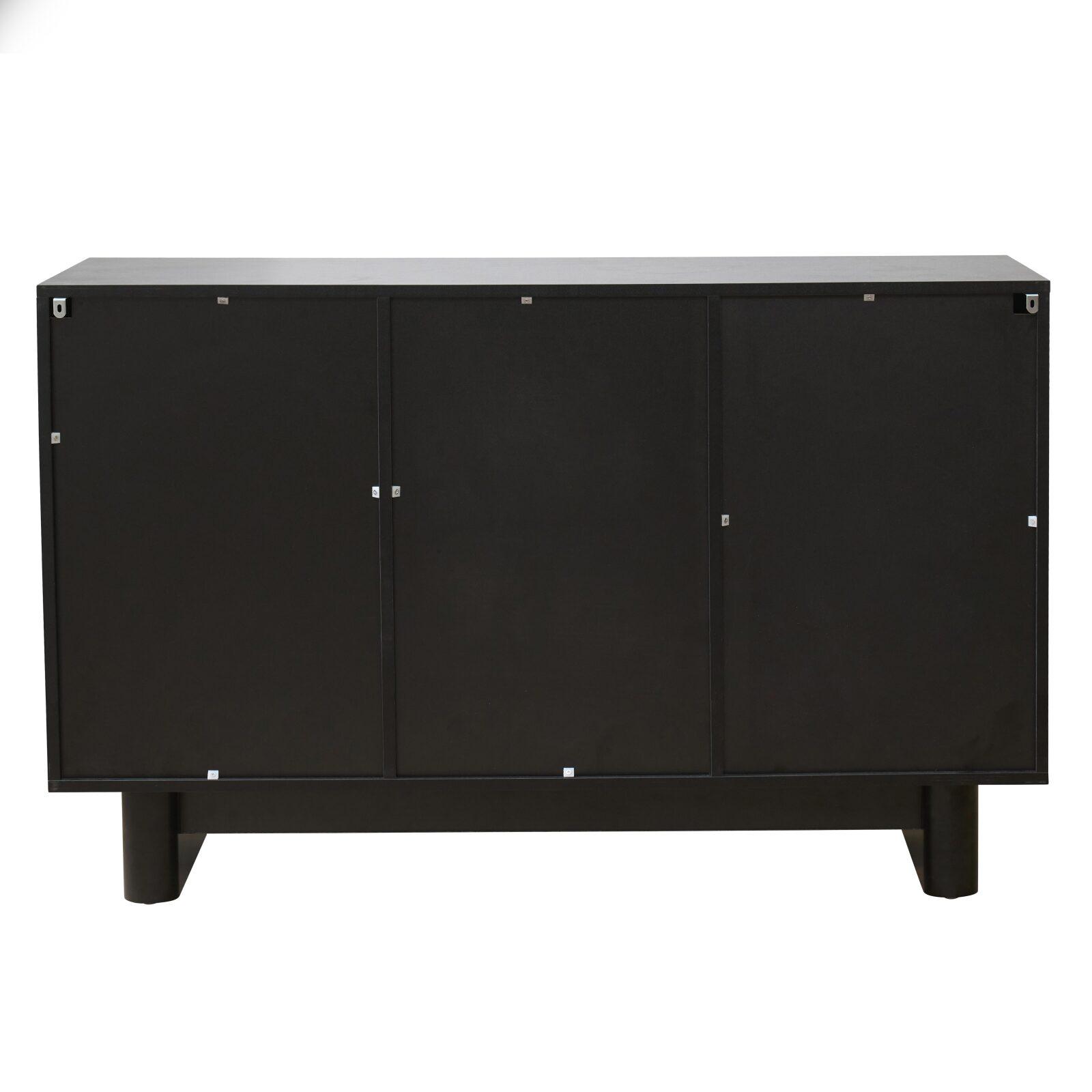 Buffet en mélaminé 3 portes 124 cm 