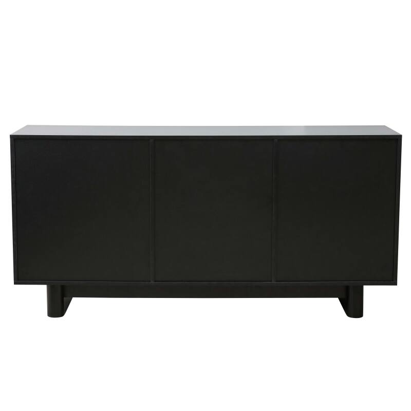 Buffet en mélaminé 3 portes 160 cm 