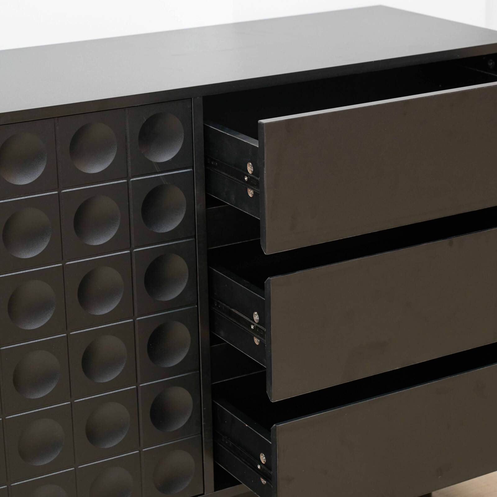 Buffet en mélaminé 3 portes 160 cm 