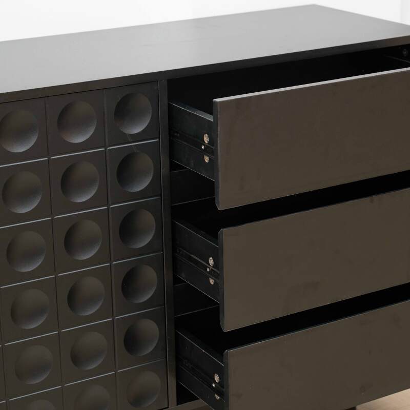 Buffet en mélaminé 3 portes 160 cm 