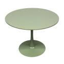 Table à manger ronde en mélaminé et métal 4 personnes