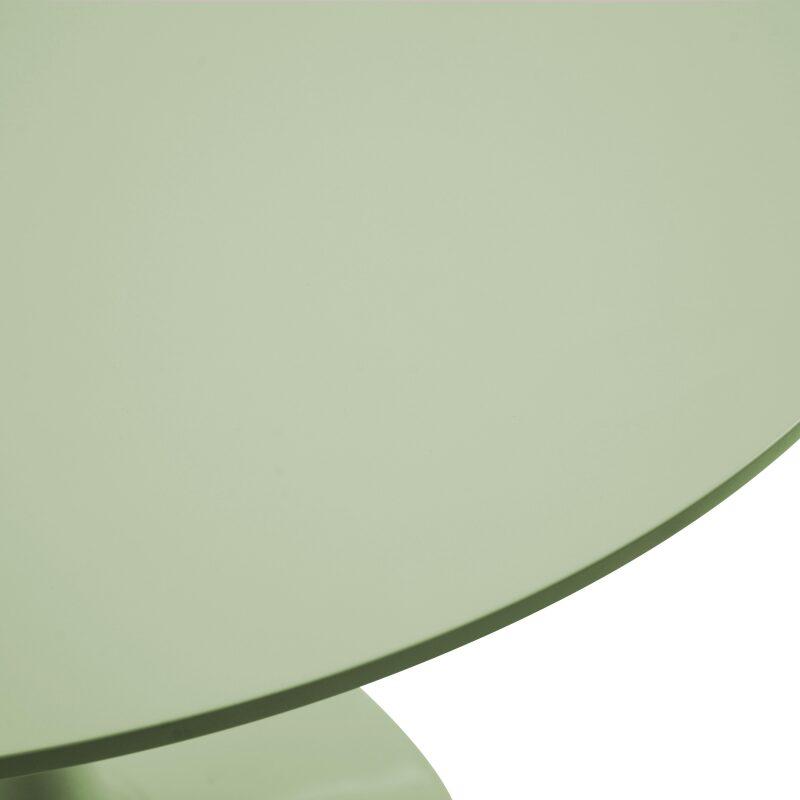 Table à manger ronde en mélaminé et métal 4 personnes (4/5)