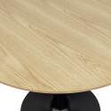 Table à manger ronde en mélaminé et métal 4 personnes