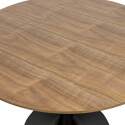 Table à manger ronde en mélaminé et métal 4 personnes