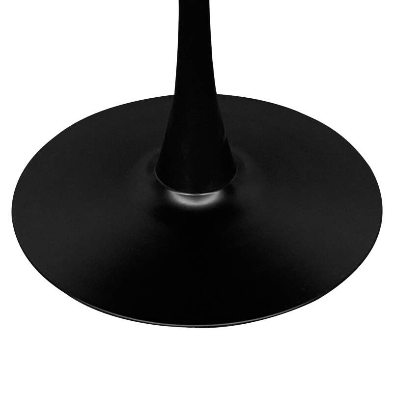 Table à manger ronde en mélaminé et métal 4 personnes (4/5)